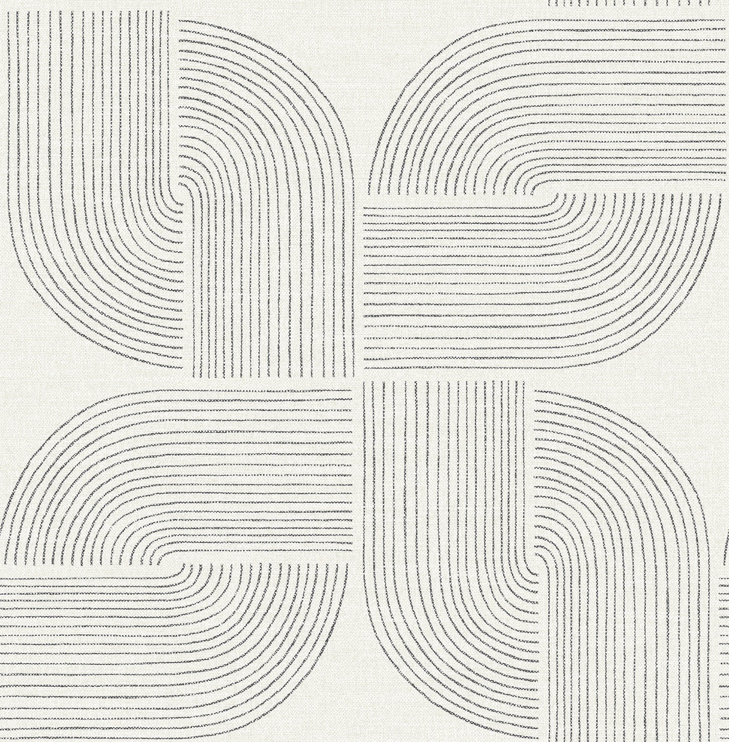 York Wallcoverings A-Street Prints Savoye Black Spiral Arches Wallpaper Graphics Retro Black  Wallpaper - 4177-27725