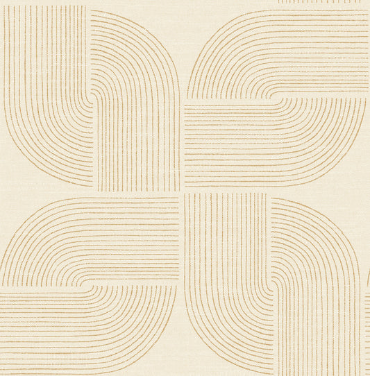 York Wallcoverings A-Street Prints Savoye Wheat Spiral Arches Wallpaper Graphics Retro Wheat  Wallpaper - 4177-27726