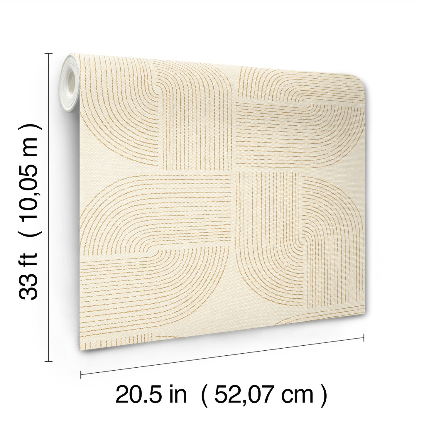 York Wallcoverings A-Street Prints Savoye Wheat Spiral Arches Wallpaper Graphics Retro Wheat  Wallpaper - 4177-27726