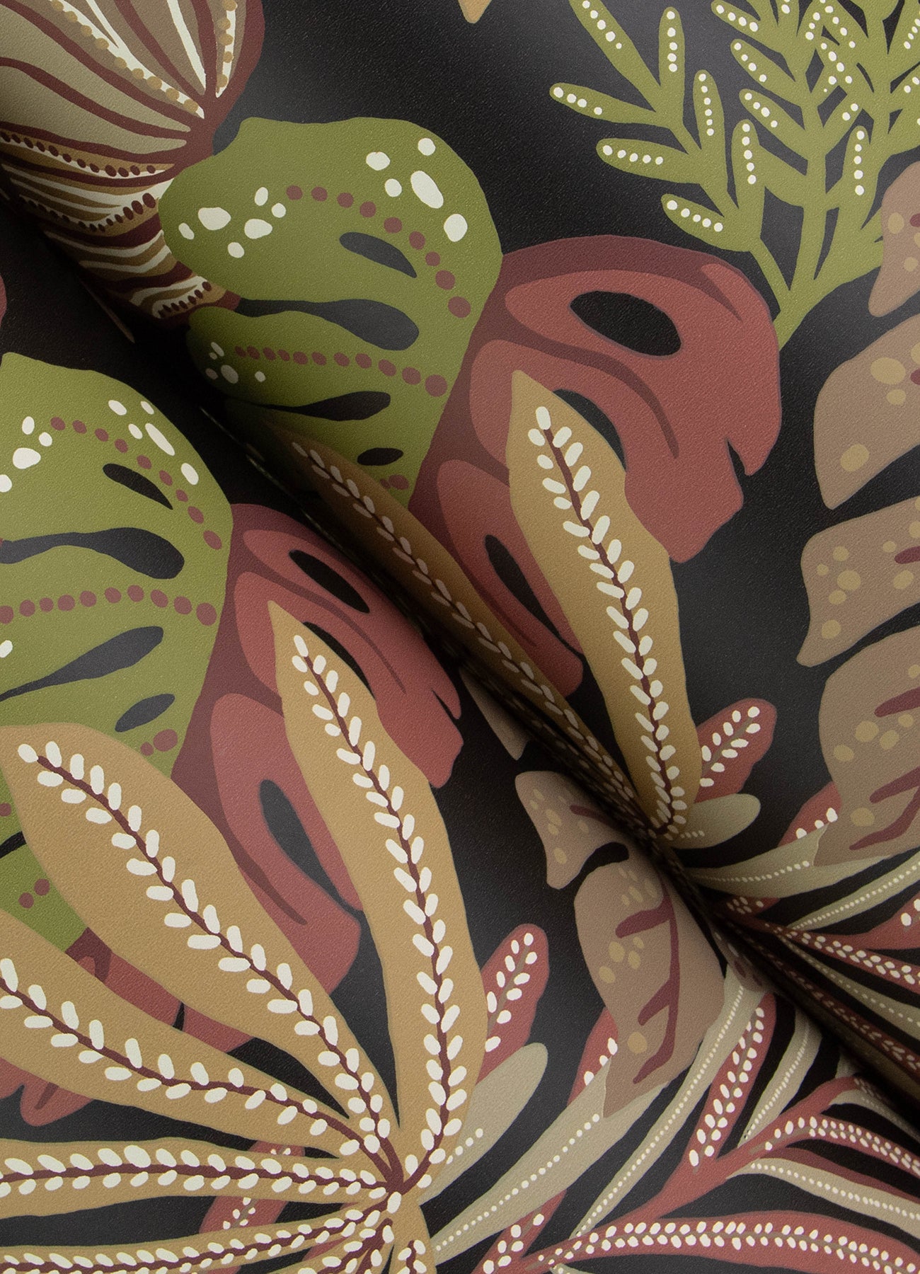 York Wallcoverings A-Street Prints Alocasia Burgundy Tropical Foliage Wallpaper Botanical Tropical Burgundy  Wallpaper - 4177-27738