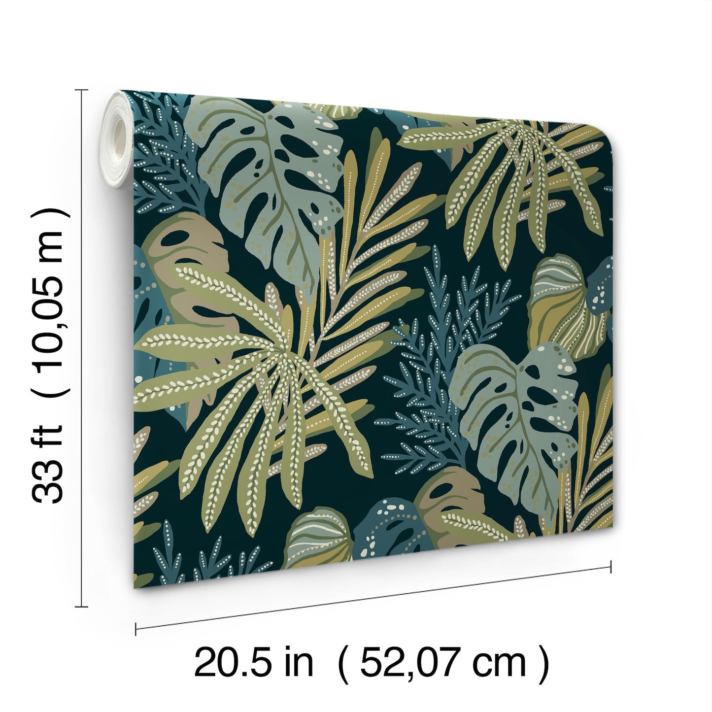 York Wallcoverings A-Street Prints Alocasia Green Tropical Foliage Wallpaper Botanical Tropical Green  Wallpaper - 4177-27739