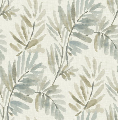 York Wallcoverings A-Street Prints Serenade Aqua Ferns Wallpaper Botanical Farmhouse Aqua  Wallpaper - 4177-27740
