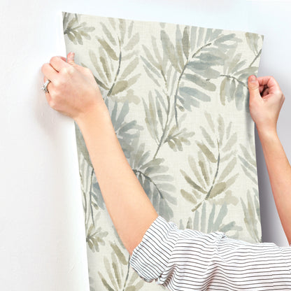 York Wallcoverings A-Street Prints Serenade Aqua Ferns Wallpaper Botanical Farmhouse Aqua  Wallpaper - 4177-27740