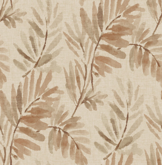 York Wallcoverings A-Street Prints Serenade Blush Ferns Wallpaper Botanical Farmhouse Blush  Wallpaper - 4177-27742
