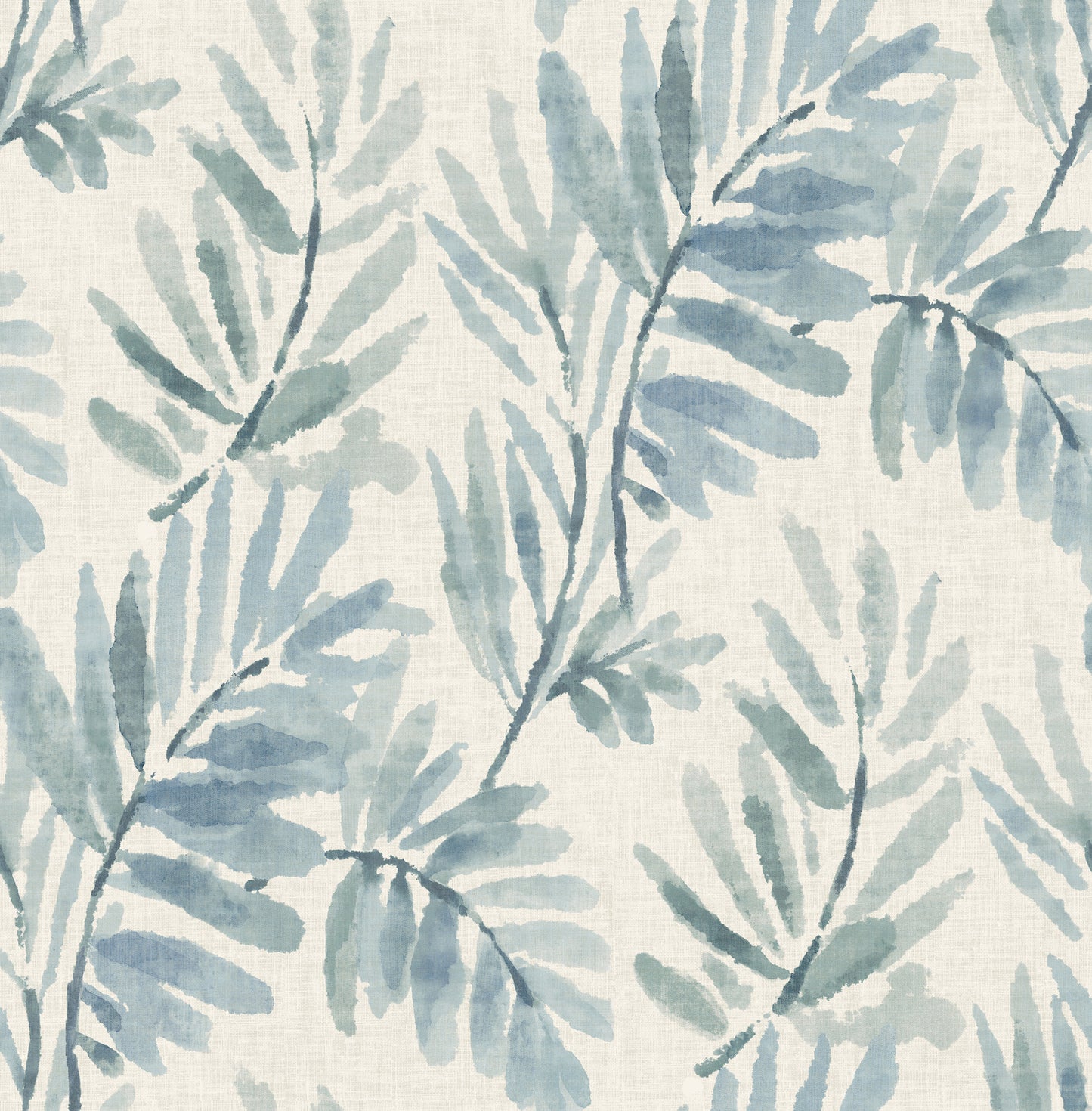York Wallcoverings A-Street Prints Serenade Blue Ferns Wallpaper Botanical Farmhouse Blue  Wallpaper - 4177-27743