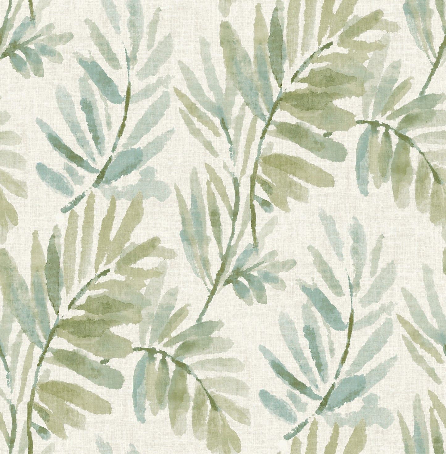 York Wallcoverings A-Street Prints Serenade Sea Green Ferns Wallpaper Botanical Farmhouse Sea Green  Wallpaper - 4177-27744