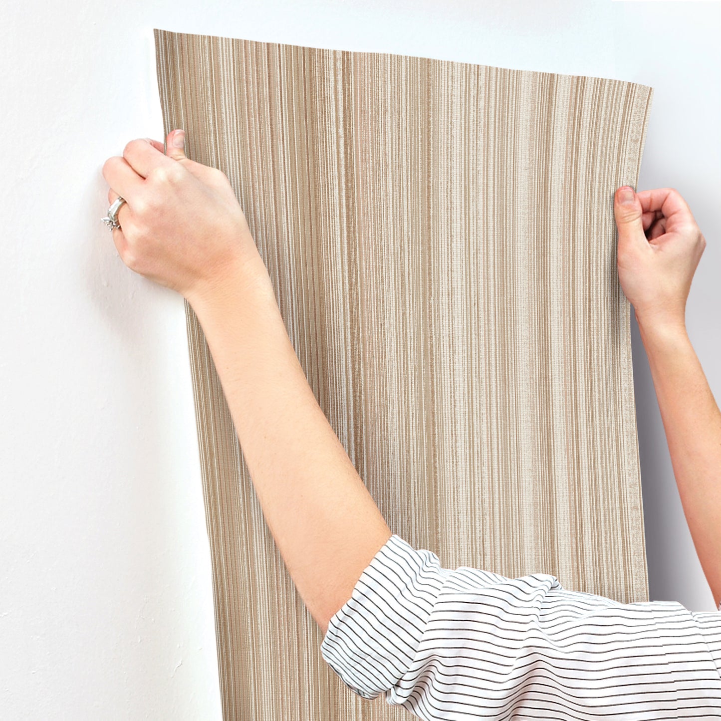 York Wallcoverings A-Street Prints Elan Blush Ombre Stripe Wallpaper Graphics Modern Blush  Wallpaper - 4177-27745