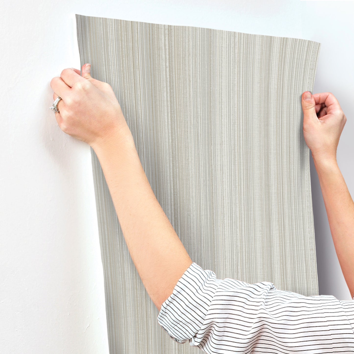 York Wallcoverings A-Street Prints Elan Grey Ombre Stripe Wallpaper Graphics Modern Grey  Wallpaper - 4177-27747