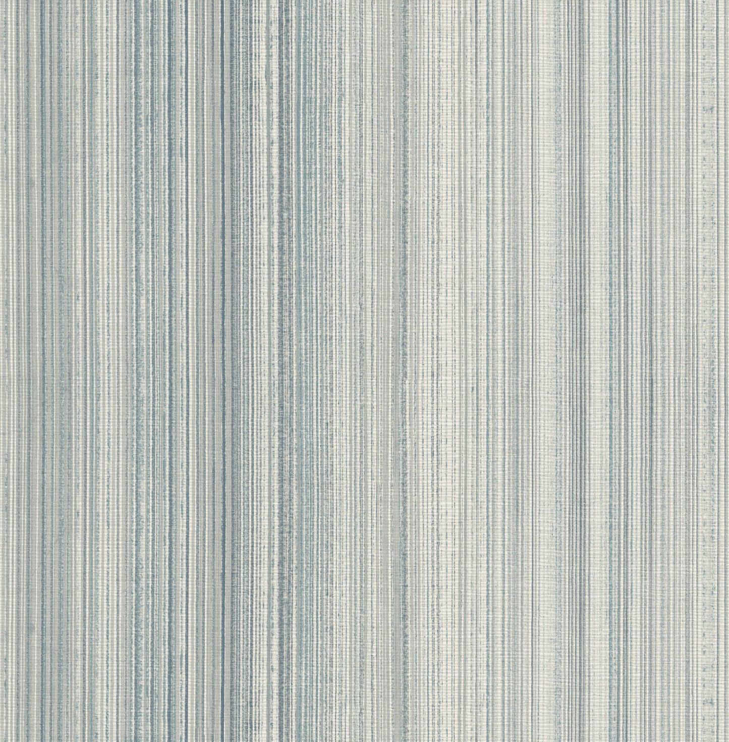 Soft blue and white vertical ombre stripe wallpaper with subtle texture; ideal for walls.