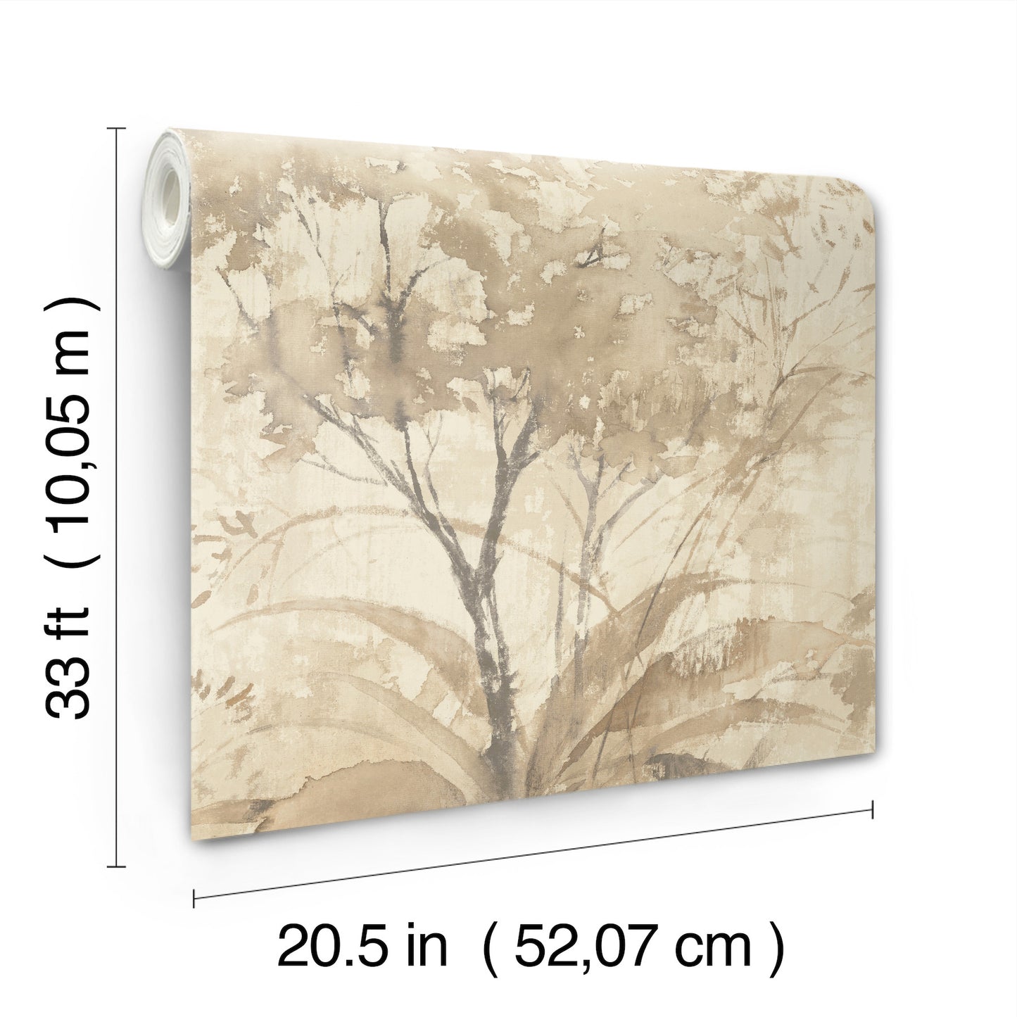 York Wallcoverings A-Street Prints Mistwood Coffee Forest Wallpaper Botanical Modern Coffee  Wallpaper - 4177-27750
