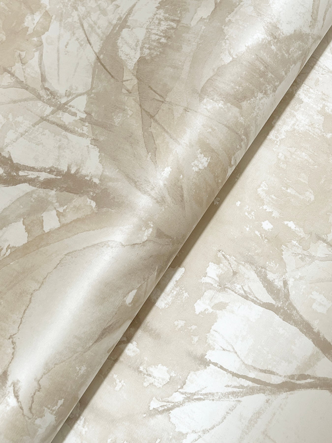 York Wallcoverings A-Street Prints Mistwood Beige Forest Wallpaper Botanical Modern Beige  Wallpaper - 4177-27752