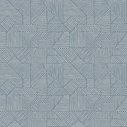 York Wallcoverings A-Street Prints Crescendo Blue Block Geometric Wallpaper Graphics Modern Blue  Wallpaper - 4177-83304