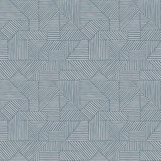 York Wallcoverings A-Street Prints Crescendo Blue Block Geometric Wallpaper Graphics Modern Blue  Wallpaper - 4177-83304