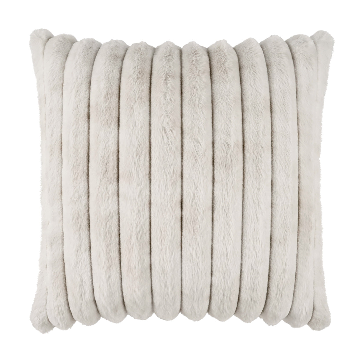 D.V. KAP HOME   24" x 24" Summit Pillow - Ivory Faux Fur    - 4178-I-2424