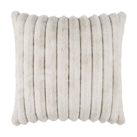 D.V. KAP HOME   24" x 24" Summit Pillow - Ivory Faux Fur    - 4178-I-2424