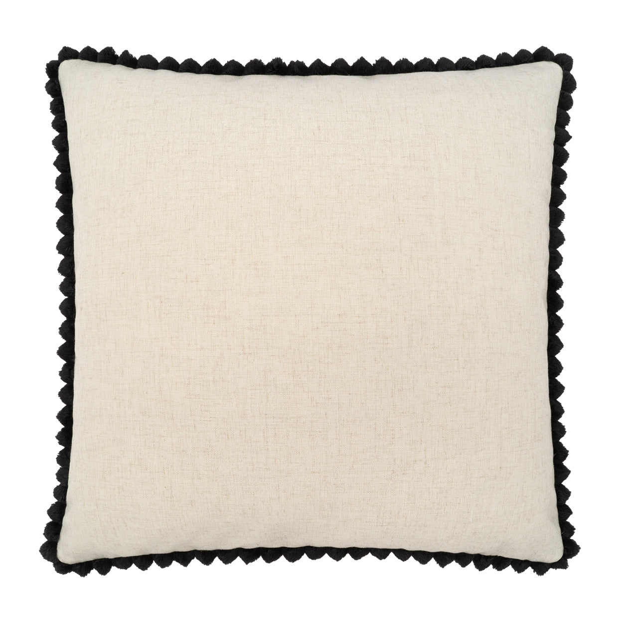 D.V. KAP HOME   24" x 24" Pom Chic Pillow - Ivory Solid, Faux Fur    - 4179-I-2424