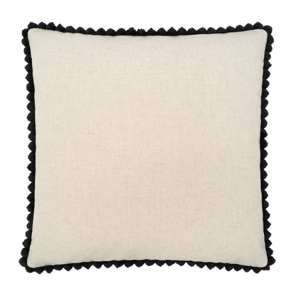 D.V. KAP HOME   24" x 24" Pom Chic Pillow - Ivory Solid, Faux Fur    - 4179-I-2424