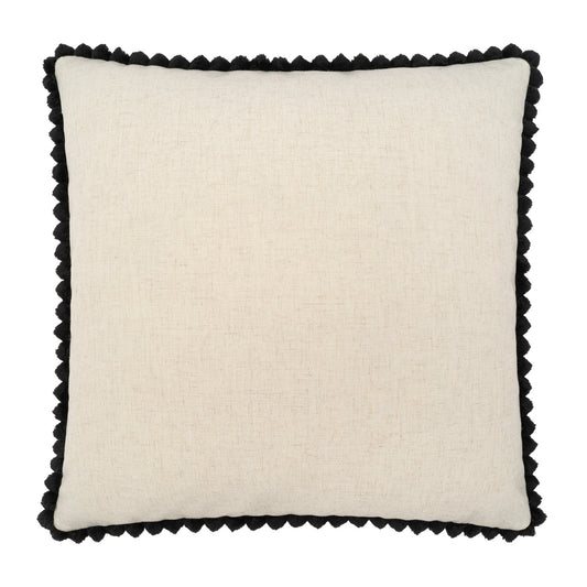 D.V. KAP HOME   24" x 24" Pom Chic Pillow - Ivory Solid, Faux Fur    - 4179-I-2424