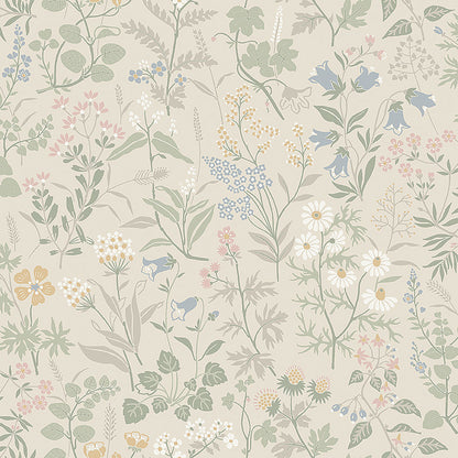 SCHUMACHER WALLCOVERING  BORASTAPETER FLORA   SAND   - 4179