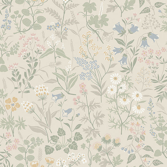 SCHUMACHER WALLCOVERING  BORASTAPETER FLORA   SAND   - 4179