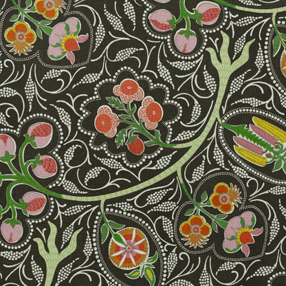 SCHUMACHER  RAOUL TEXTILES INDIRA PRINTS PRINTS EBONY   - 417V91