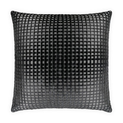 D.V. KAP HOME   24" x 24" Success Pillow - Onyx Glam, Textured    - 4181-O-2424