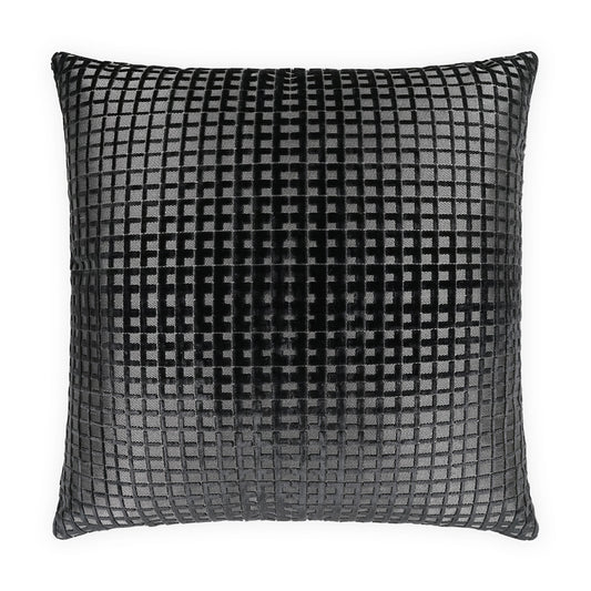 D.V. KAP HOME   24" x 24" Success Pillow - Onyx Glam, Textured    - 4181-O-2424