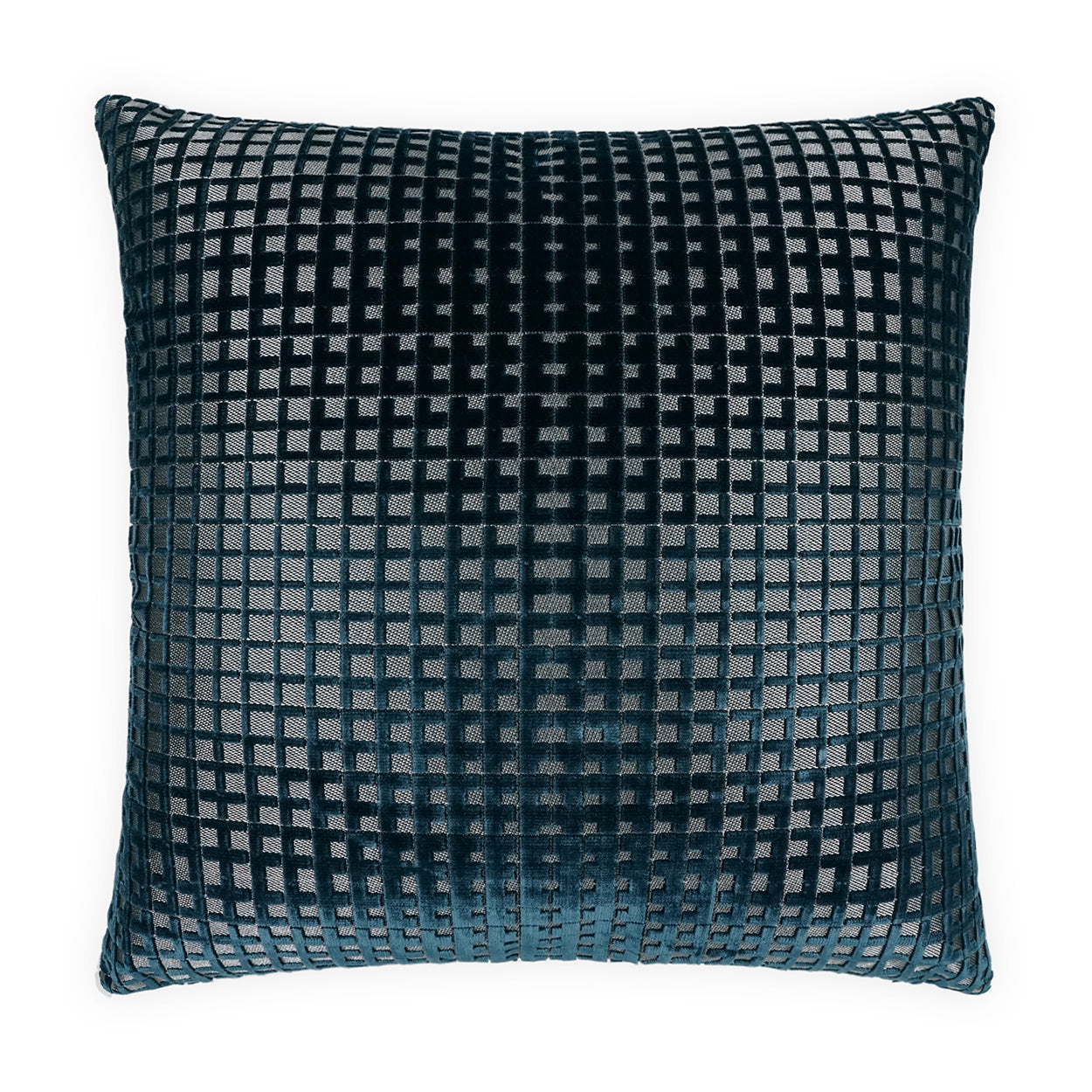 D.V. KAP HOME   24" x 24" Success Pillow - Sapphire Glam, Textured    - 4181-S-2424
