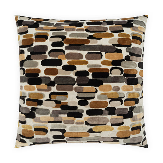 D.V. KAP HOME   24" x 24" Capsules Pillow - Granite Circular - Dots, Abstract    - 4183-G-2424