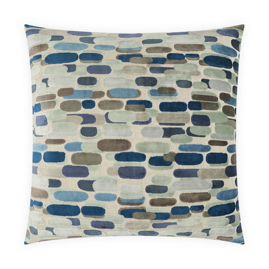 D.V. KAP HOME   24" x 24" Capsules Pillow - Seaside Circular - Dots, Abstract    - 4183-S-2424