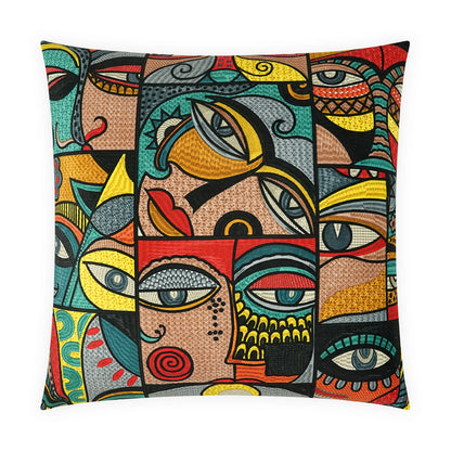D.V. KAP HOME   24" x 24" Pablo Pillow Novelty, Abstract    - 4184-2424