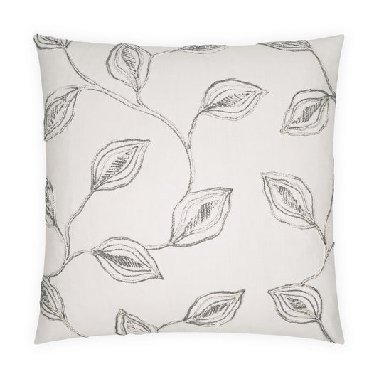 D.V. KAP HOME   24" x 24" Riley Pillow Textured, Floral, Transitional    - 4190-2424