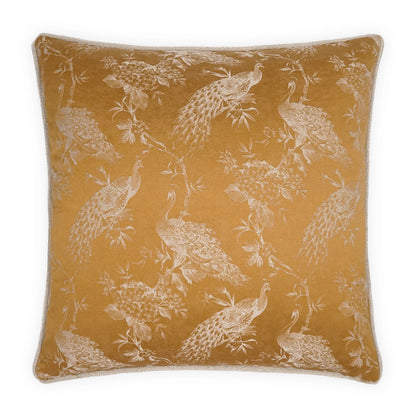 D.V. KAP HOME   24" x 24" Rococo Pillow - Gold Traditional, Novelty, Animal    - 4191-G-2424