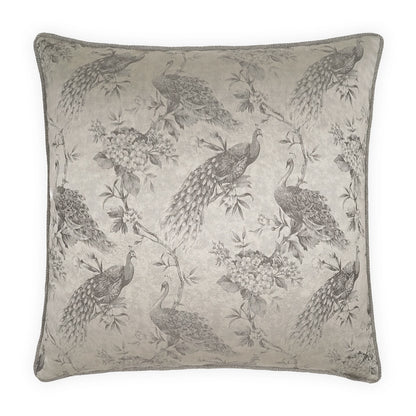 D.V. KAP HOME   24" x 24" Rococo Pillow - Smoke Traditional, Novelty, Animal    - 4191-S-2424