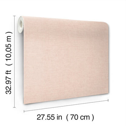 York Wallcoverings A-Street Prints Alba Blush Open Weave Wallpaper Graphics Transitional Blush  Wallpaper - 4193-7406