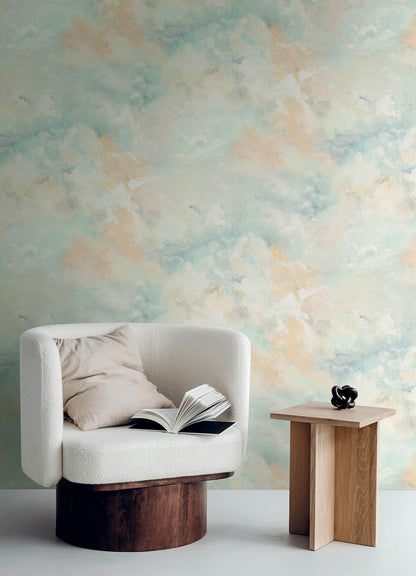 York Wallcoverings A-Street Prints Aria Aquamarine Abstract Wallpaper Abstract Bohemian Aquamarine  Wallpaper - 4193-7462