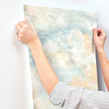 York Wallcoverings A-Street Prints Aria Aquamarine Abstract Wallpaper Abstract Bohemian Aquamarine  Wallpaper - 4193-7462