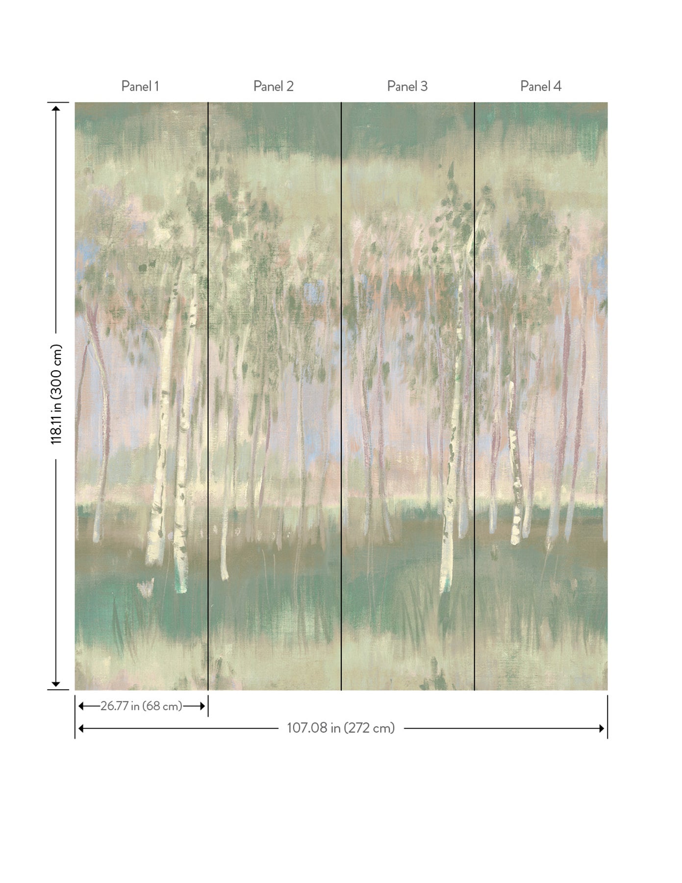 York Wallcoverings A-Street Prints Primavera Multicolor Wall Mural Nature Abstract Multicolor  Wallpaper - 4193-7470M