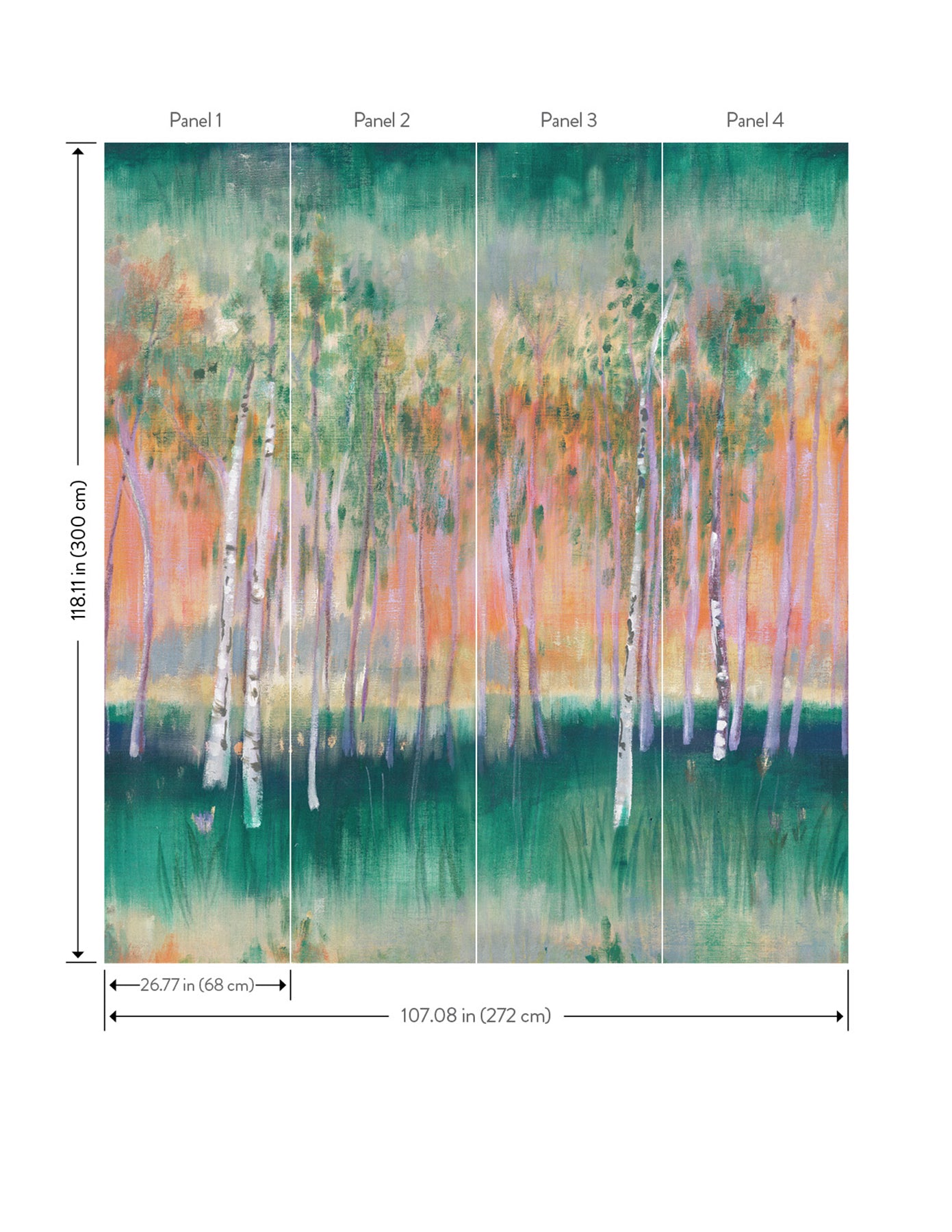 York Wallcoverings A-Street Prints Primavera Sage Wall Mural Nature Abstract Sage  Wallpaper - 4193-7471M