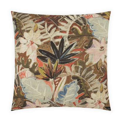 D.V. KAP HOME   24" x 24" Thriving Pillow Floral, Traditional    - 4194-2424