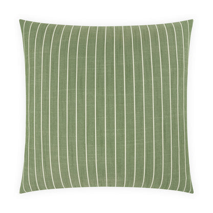 D.V. KAP HOME   24" x 24" Butler Pillow - Ivy Stripes, Traditional, Farmhouse    - 4195-I-2424