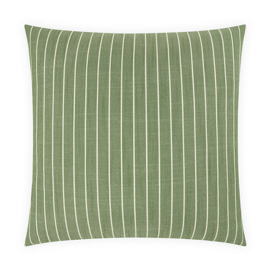 D.V. KAP HOME   24" x 24" Butler Pillow - Ivy Stripes, Traditional, Farmhouse    - 4195-I-2424
