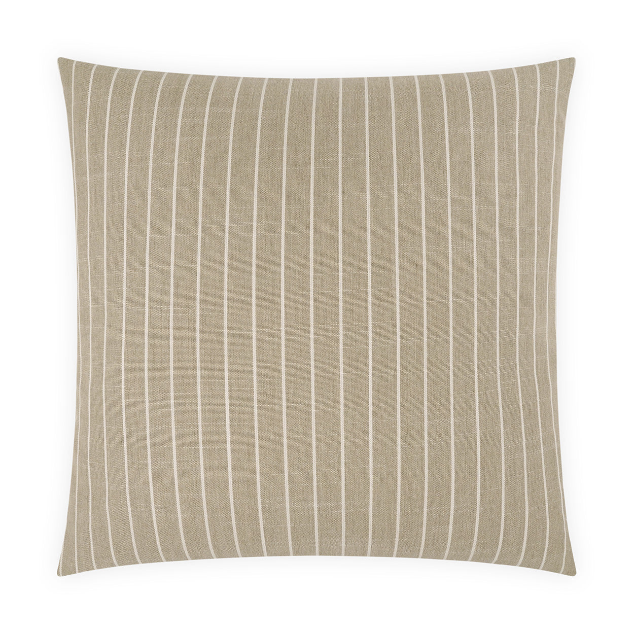 D.V. KAP HOME   24" x 24" Butler Pillow - Natural Stripes, Traditional, Farmhouse    - 4195-N-2424