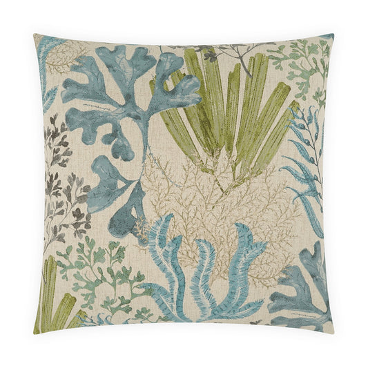 D.V. KAP HOME   24" x 24" Wakame Pillow Novelty, Floral, Beach    - 4198-2424