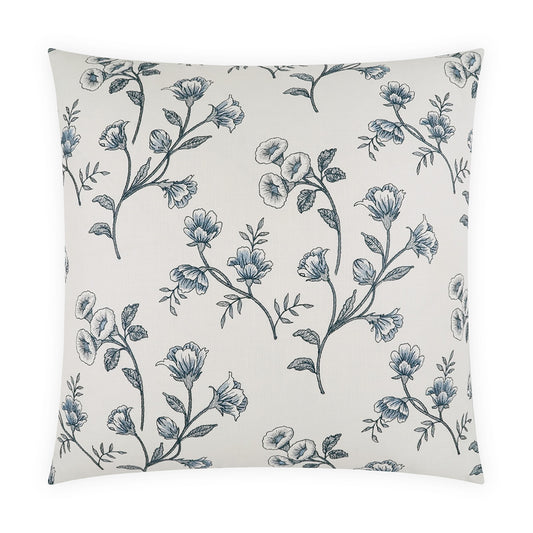 D.V. KAP HOME   24" x 24" Tulah Pillow Floral, Traditional, Embroidery    - 4200-2424
