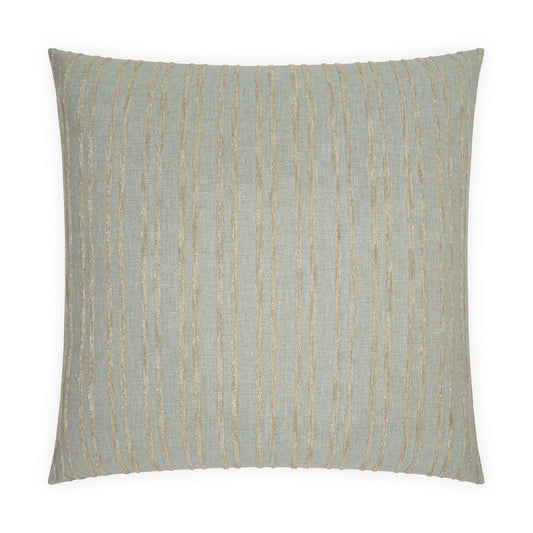 D.V. KAP HOME   24" x 24" Stanton Pillow - Mist Stripes, Beach    - 4201-M-2424