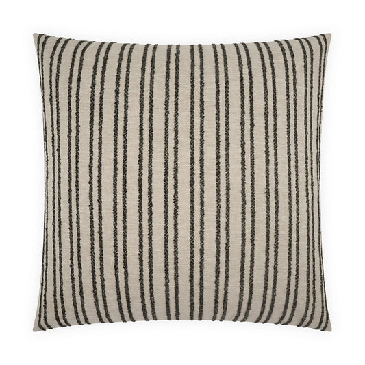 D.V. KAP HOME   24" x 24" Stanton Pillow - Newsprint Stripes, Beach    - 4201-N-2424