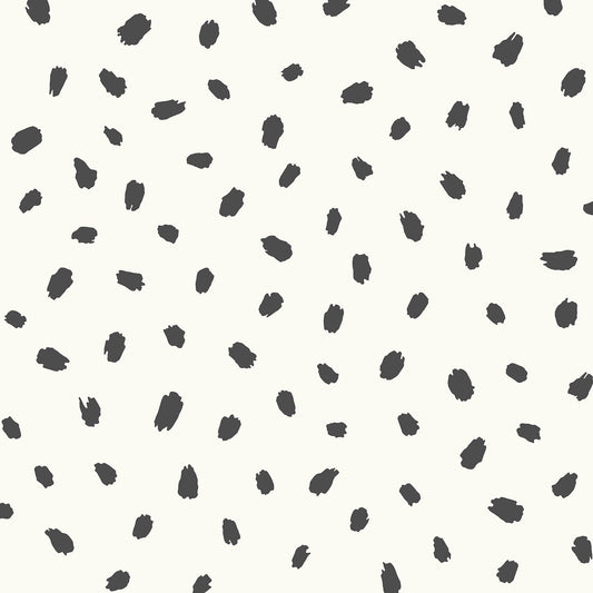 York Wallcoverings Advantage Animal Spots Black Polka Dot Wallpaper Graphics Modern Black  Wallpaper - 4203-27542