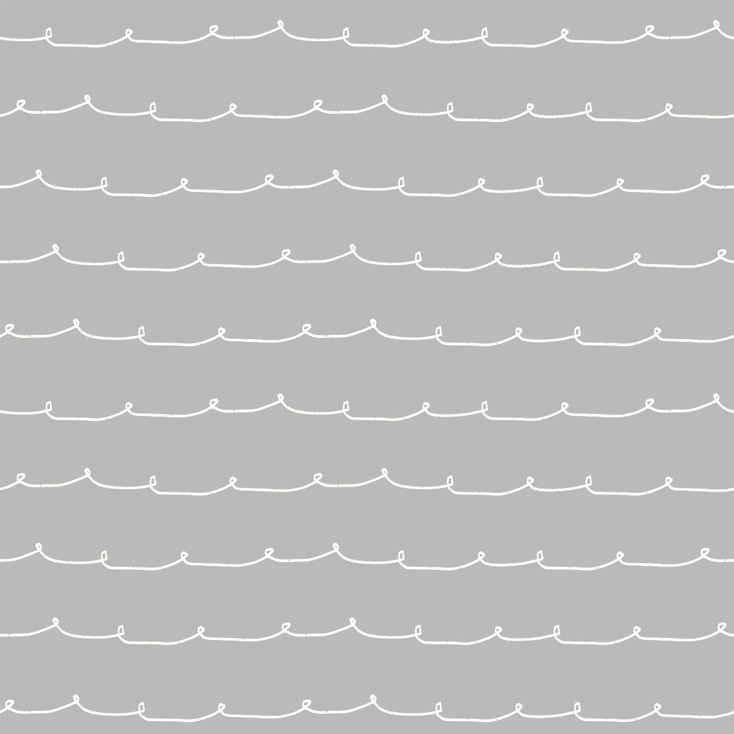 Gray background with repeating white looping stitch pattern; decorative horizontal trim design.