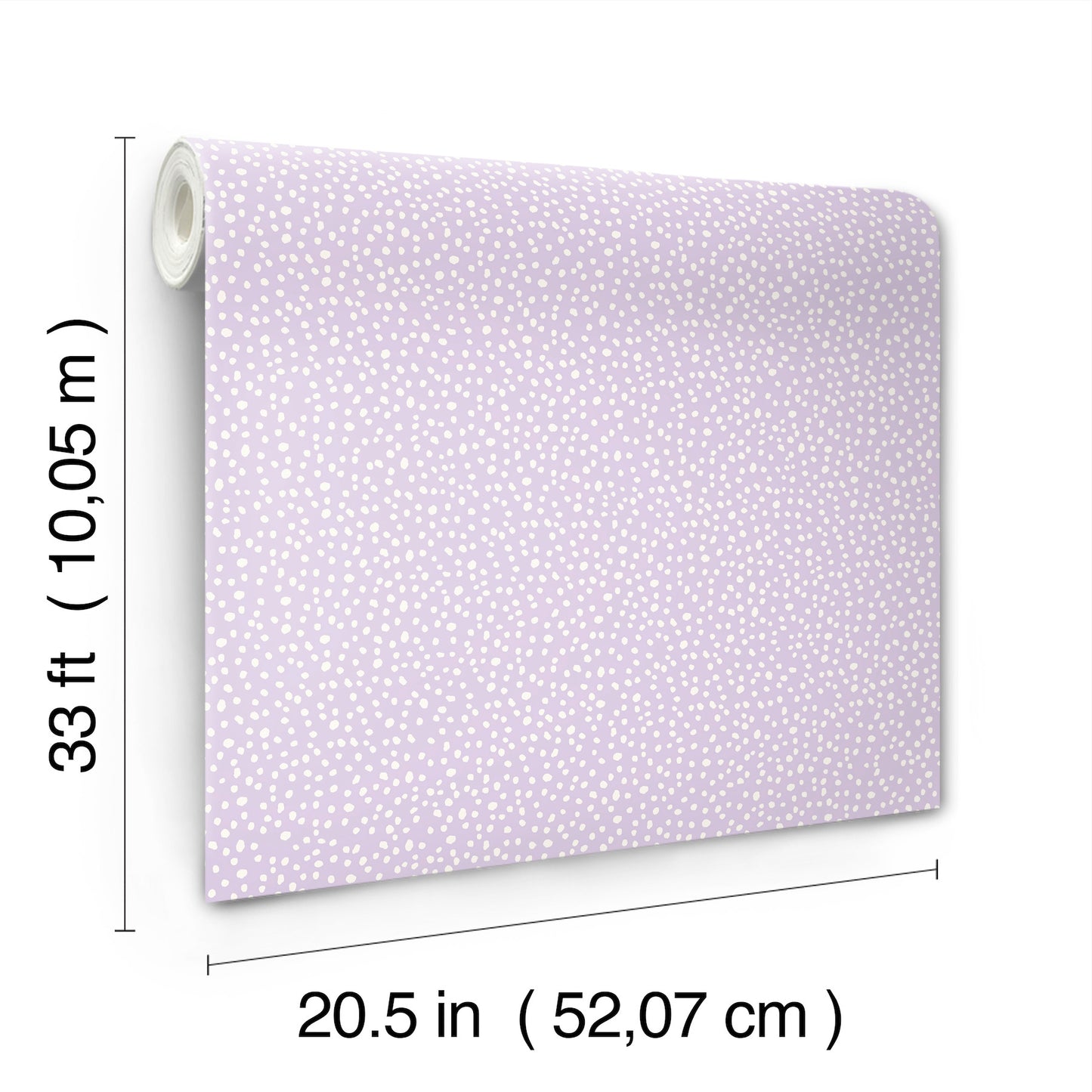 York Wallcoverings Advantage Dotty Lavender Petite Polka Dot Wallpaper Graphics Whimsical Lavender  Wallpaper - 4203-27579